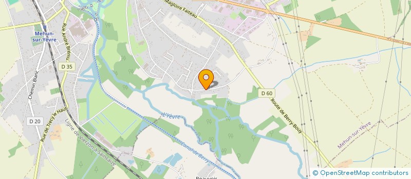 localisation de l'entreprise SCI N & R  MEHUN-SUR-YEVRE