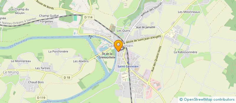 localisation de l'entreprise SCI N R P  SAINT-SAVINIEN