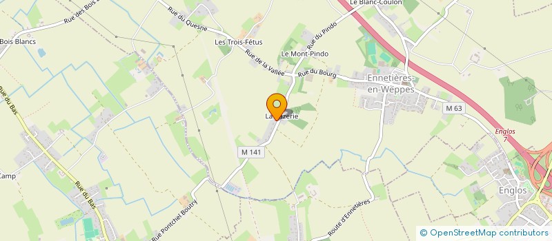 localisation de l'entreprise SCI N.S.L.  ENNETIERES-EN-WEPPES