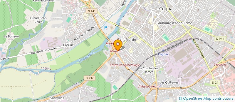 localisation de l'entreprise SCI N.T.A à COGNAC