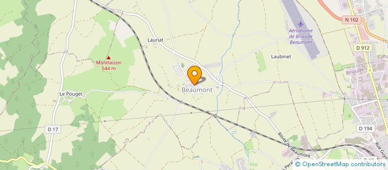 localisation de l'entreprise SCI N.V.A.  LAVAUDIEU