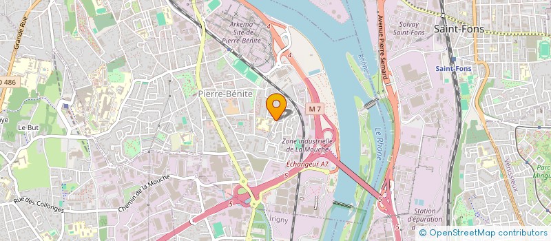 localisation de l'entreprise SCI N V BETTINI  OULLINS-PIERRE-BENITE