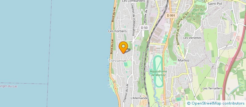 localisation de l'entreprise SCI N2CMV  TRESSERVE