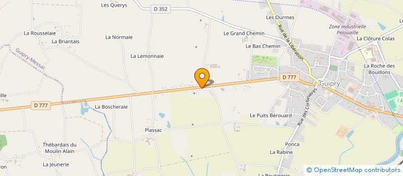 localisation de l'entreprise SCI N2M  GUIPRY-MESSAC