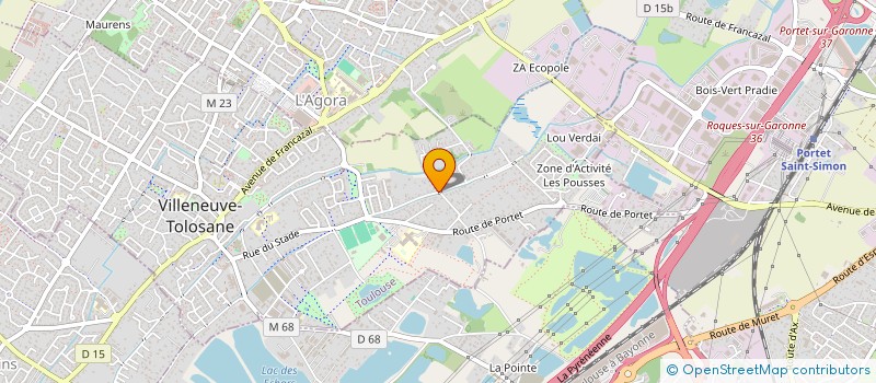 localisation de l'entreprise SCI N2S 31 à VILLENEUVE-TOLOSANE