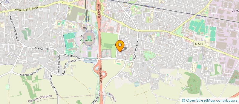 localisation de l'entreprise SCI N2S  MEYZIEU