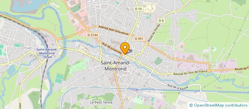 localisation de l'entreprise SCI N5 - S.F.C.  SAINT-AMAND-MONTROND