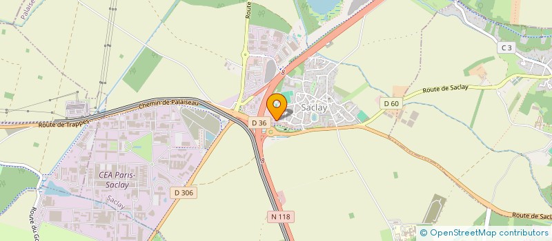 localisation de l'entreprise SCI NA  SACLAY