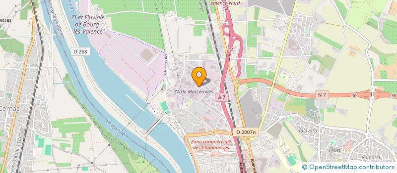 localisation de l'entreprise SCI NA  BOURG-LES-VALENCE