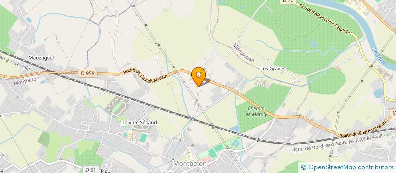 localisation de l'entreprise SCI NA  MONTBETON