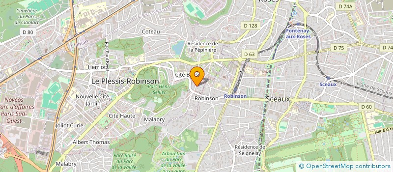 localisation de l'entreprise SCI NAB GESTION à LE PLESSIS-ROBINSON