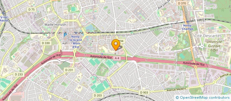 localisation de l'entreprise SCI NABET & CO  NOISY-LE-GRAND