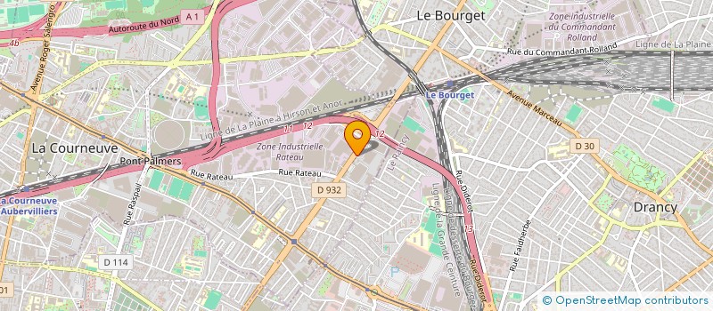 localisation de l'entreprise SCI NABI à LA COURNEUVE