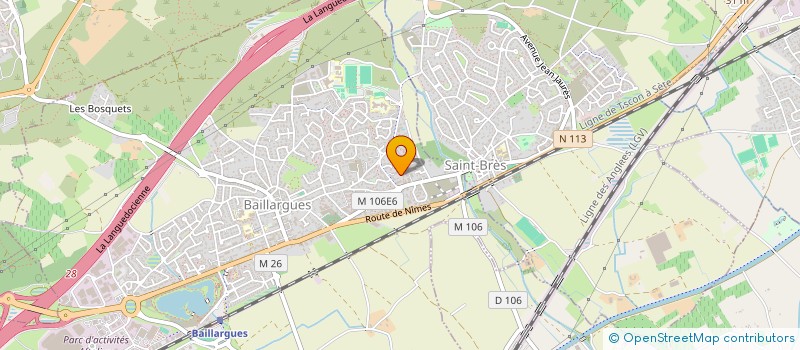 localisation de l'entreprise SCI NABRIGAS à BAILLARGUES
