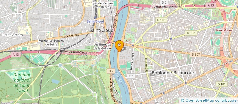 localisation de l'entreprise SCI NABRU à BOULOGNE-BILLANCOURT