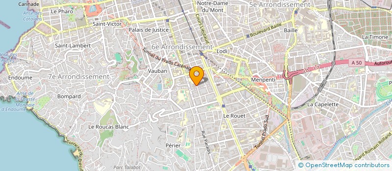 localisation de l'entreprise SCI NABTI 118 à MARSEILLE