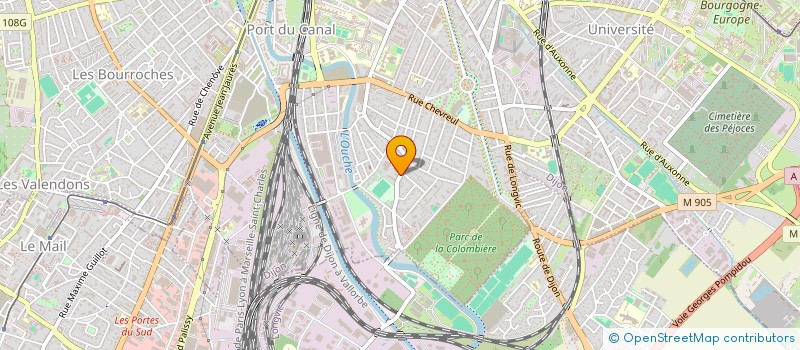 localisation de l'entreprise SCI NABU à DIJON