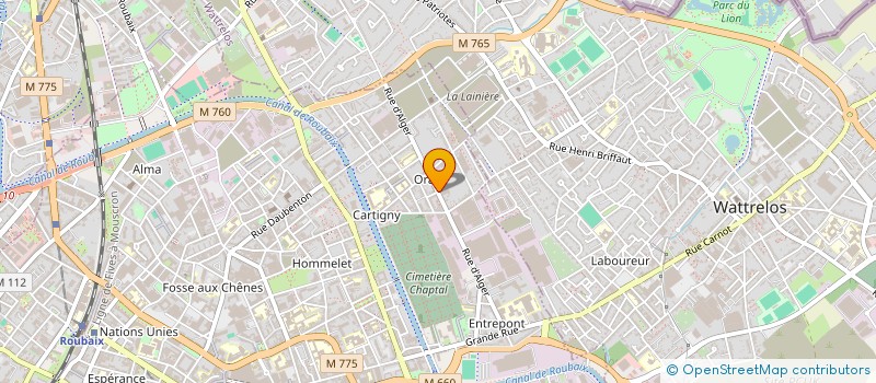 localisation de l'entreprise SCI NABUR  ROUBAIX