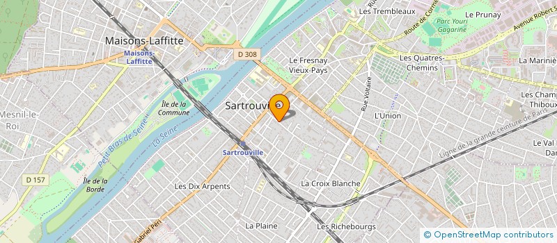 localisation de l'entreprise SCI NACA  SARTROUVILLE