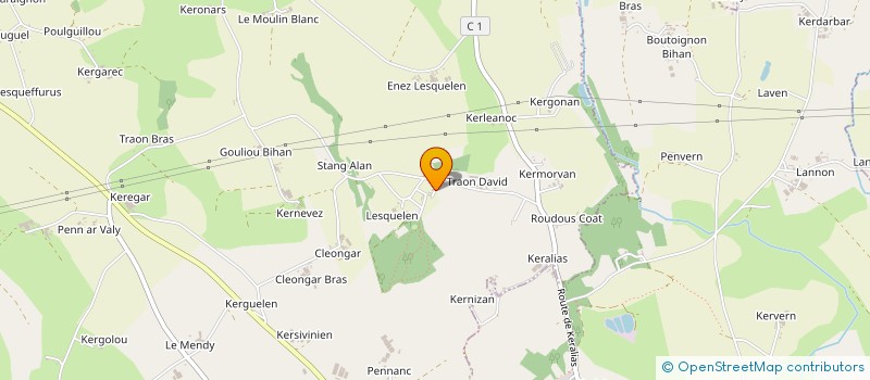 localisation de l'entreprise SCI NACA  PLABENNEC