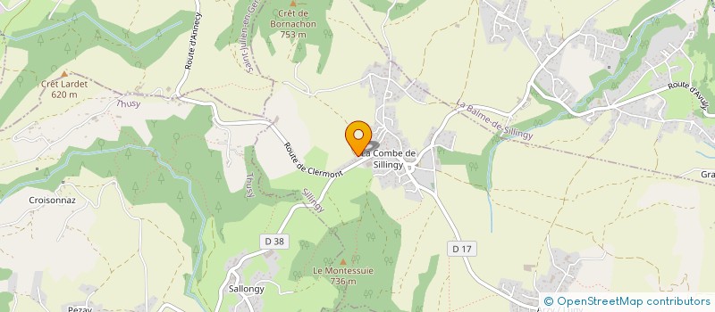 localisation de l'entreprise SCI NACA  SILLINGY