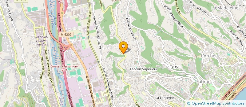 localisation de l'entreprise SCI NACAMA à NICE