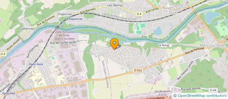 localisation de l'entreprise SCI NACAO  MERY-SUR-OISE