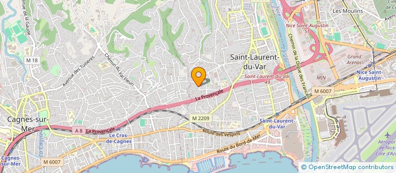 localisation de l'entreprise SCI NACAYA à SAINT LAURENT DU VAR