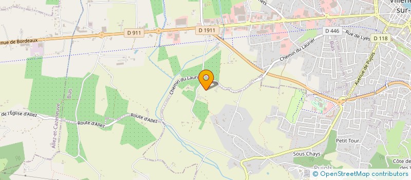 localisation de l'entreprise SCI NACE  PUJOLS