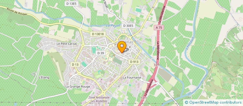 localisation de l'entreprise SCI NACHRILEN  PEZENAS