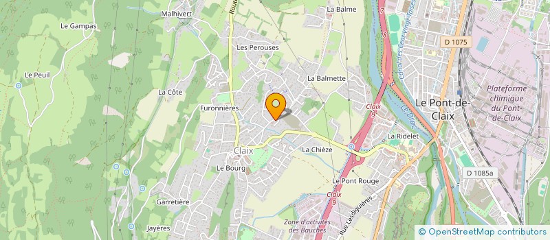 localisation de l'entreprise SCI NACSAM  CLAIX