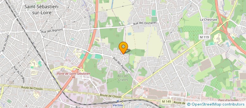 localisation de l'entreprise SCI NAD-E-PAT à SAINT-SEBASTIEN-SUR-LOIRE