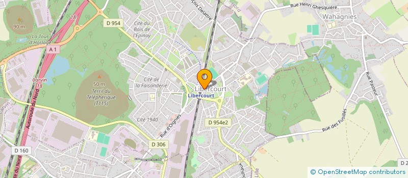 localisation de l'entreprise SCI NAD SAB SON  LIBERCOURT