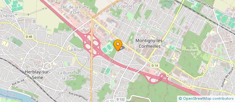 localisation de l'entreprise SCI NADA à MONTIGNY-LES-CORMEILLES