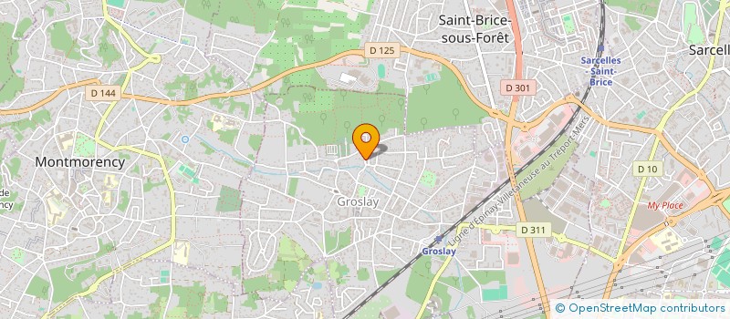 localisation de l'entreprise SCI NADALYA  GROSLAY