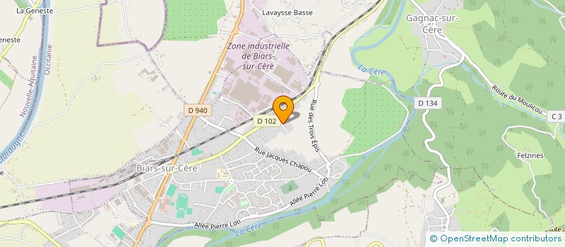 localisation de l'entreprise SCI NADAN  BRETENOUX