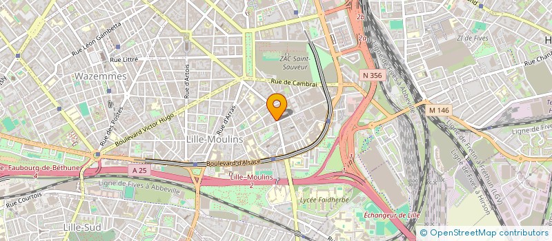 localisation de l'entreprise SCI NADAUD à LILLE