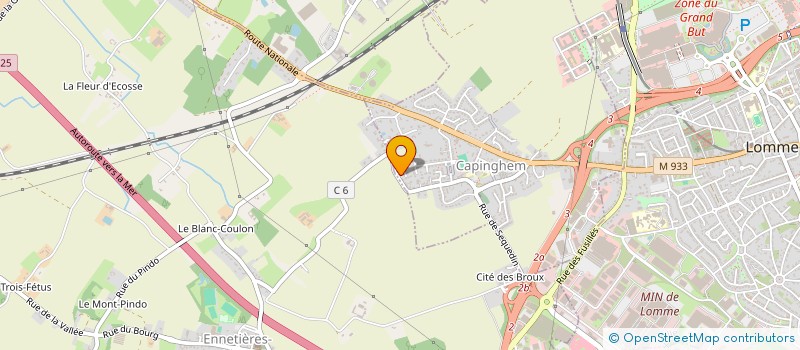 localisation de l'entreprise SCI NADAUD à LILLE