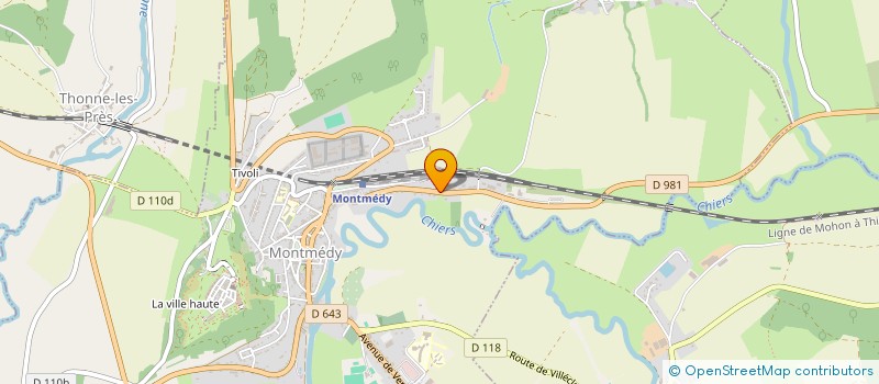 localisation de l'entreprise SCI NADAYVAL à MONTMEDY