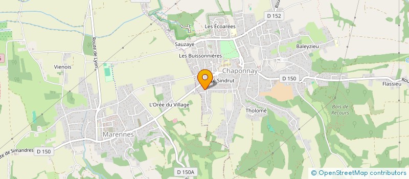 localisation de l'entreprise SCI NADEGE  CHAPONNAY