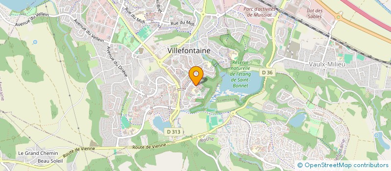 localisation de l'entreprise SCI NADEGE'S  VAULX-MILIEU