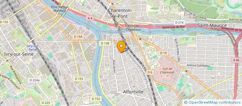 localisation de l'entreprise SCI NADEJDA à ALFORTVILLE
