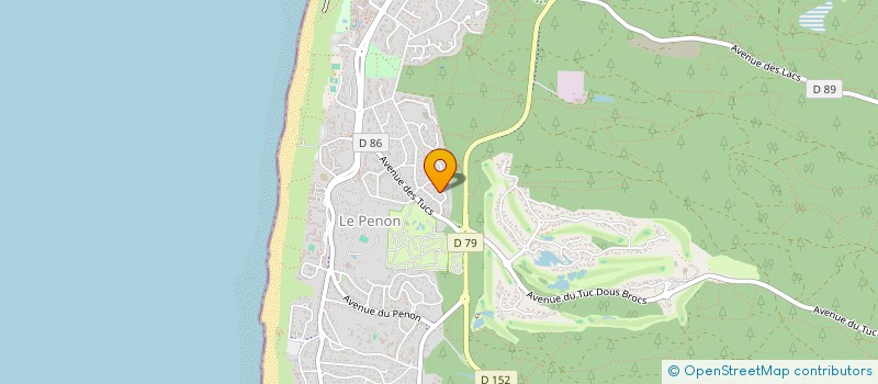 localisation de l'entreprise SCI NADELINE  SEIGNOSSE