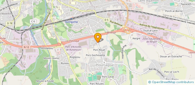 localisation de l'entreprise SCI NADERT  PLOUMAGOAR