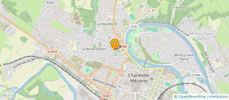 localisation de l'entreprise SCI NADETTE à CHARLEVILLE-MEZIERES