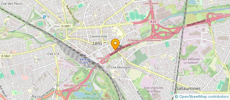 localisation de l'entreprise SCI NADIA  LENS