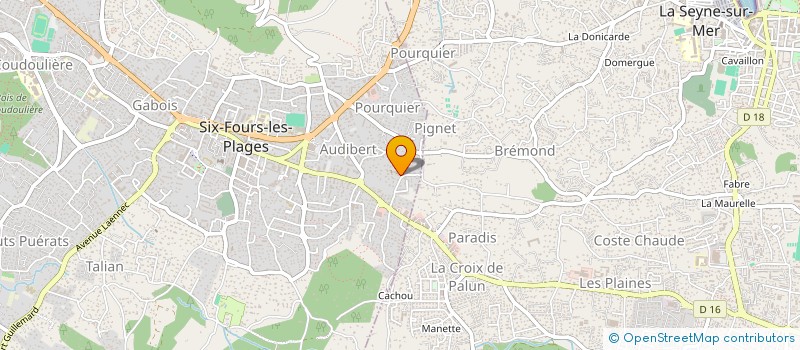 localisation de l'entreprise SCI NADINE à SIX-FOURS-LES-PLAGES