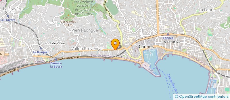 localisation de l'entreprise SCI NADINE à CANNES
