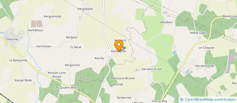 localisation de l'entreprise SCI NADINE  LANGUIDIC