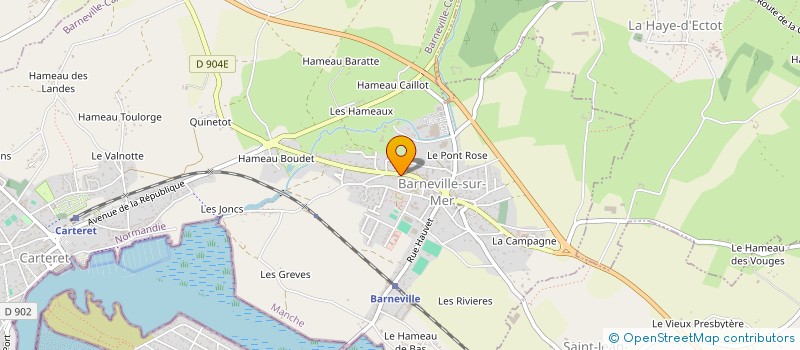 localisation de l'entreprise SCI NADINE ET JEAN-PAUL à BARNEVILLE-CARTERET